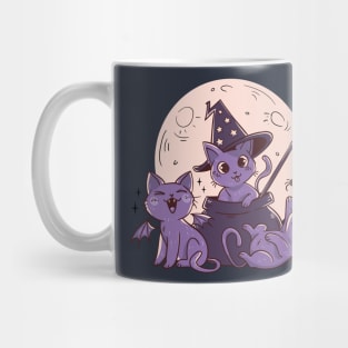 Halloween cats and moon Mug